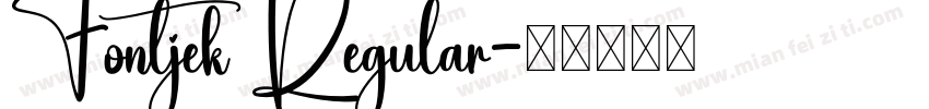 Fontjek Regular字体转换